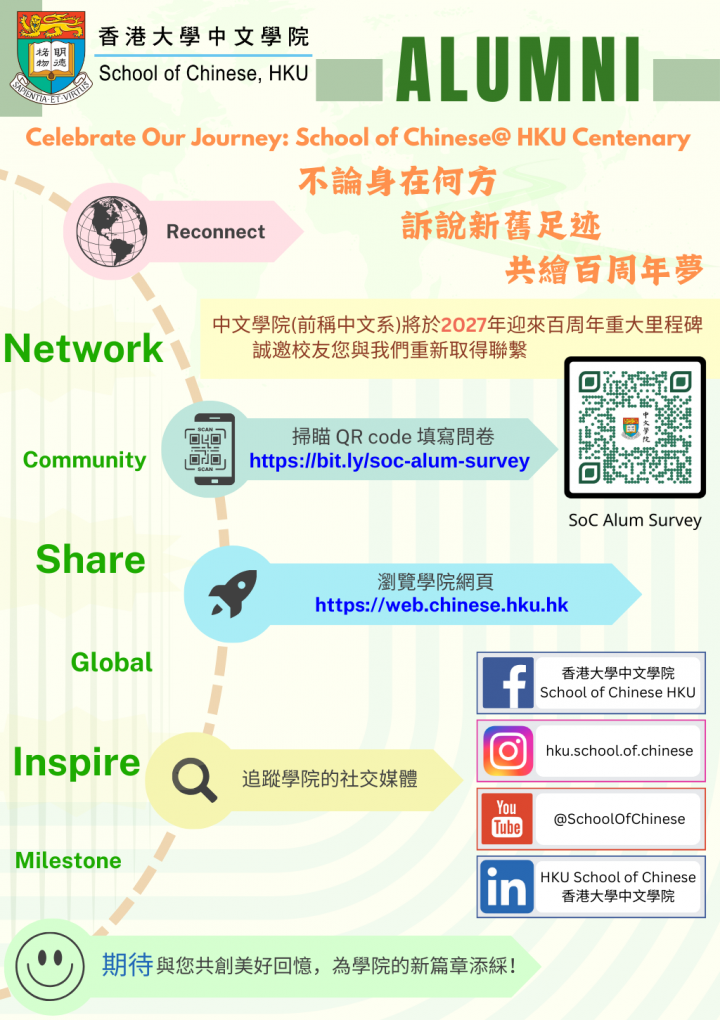 Reconnect with the School of Chinese@HKU